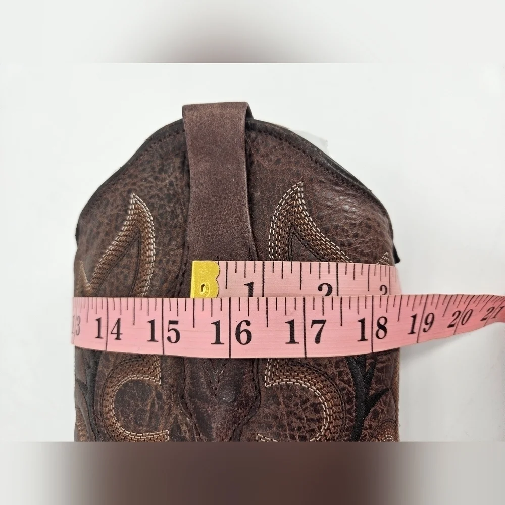 NIB CORRAL Women's 7.5 M Western Cowboy Cowgirl Boots Brown Leather - Picture 6 of 11